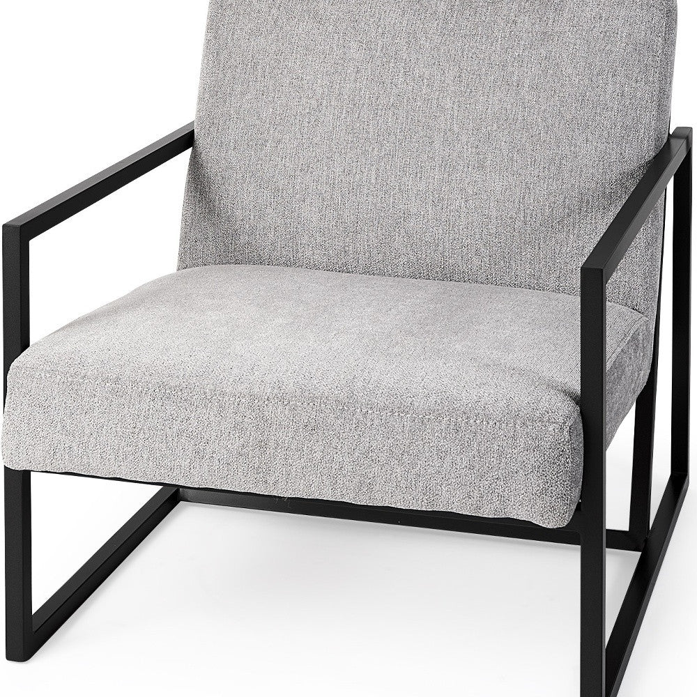 Geo Modern Gray And Black Accent Or Side Chair - Homeroots