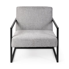 Geo Modern Gray And Black Accent Or Side Chair - Homeroots