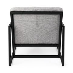 Geo Modern Gray And Black Accent Or Side Chair - Homeroots