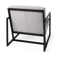 Geo Modern Gray And Black Accent Or Side Chair - Homeroots