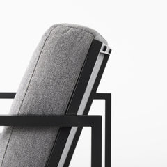 Geo Modern Gray And Black Accent Or Side Chair - Homeroots