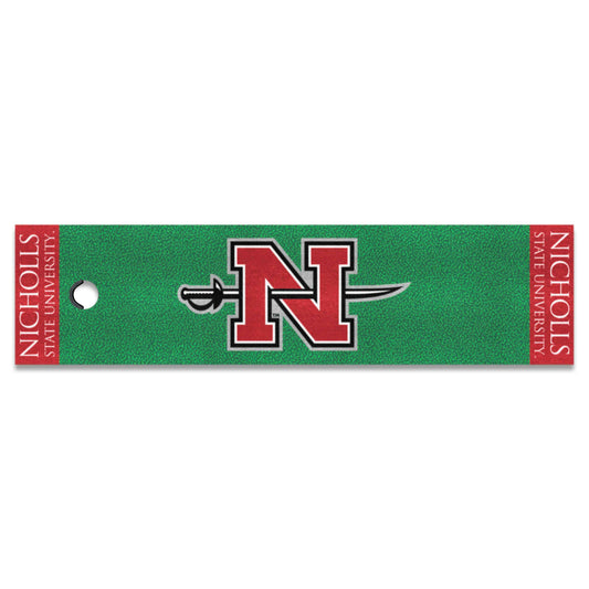 Nicholls State University Colonels Putting Green Mat - 1.5ft. x 6ft. - Nicholls State University