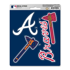 Atlanta Braves 3 Piece Decal Sticker Set - Atlanta Braves