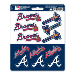 Atlanta Braves 12 Count Mini Decal Sticker Pack - Atlanta Braves