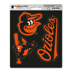 Baltimore Orioles 3 Piece Decal Sticker Set - Baltimore Orioles