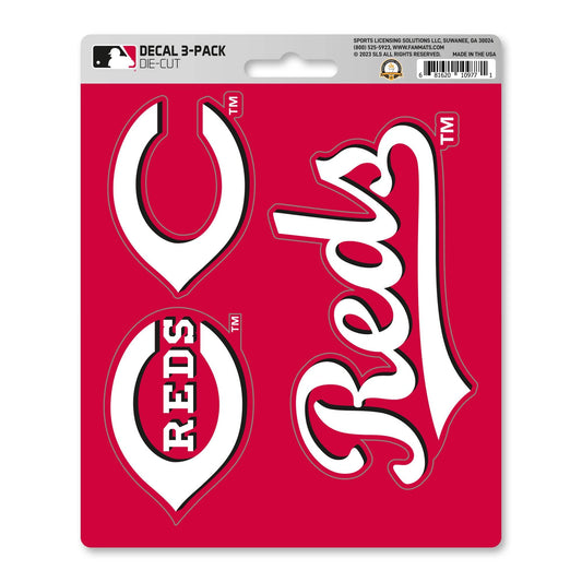 Cincinnati Reds 3 Piece Decal Sticker Set - Cincinnati Reds