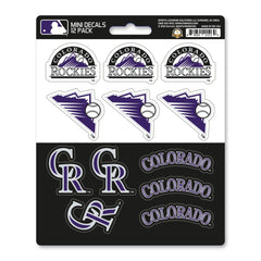 Colorado Rockies 12 Count Mini Decal Sticker Pack - Colorado Rockies