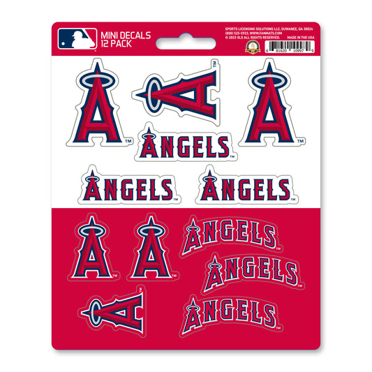 Los Angeles Angels 12 Count Mini Decal Sticker Pack