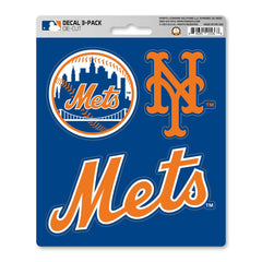 New York Mets 3 Piece Decal Sticker Set - New York Mets