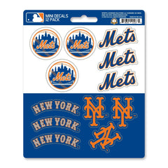 New York Mets 12 Count Mini Decal Sticker Pack - New York Mets