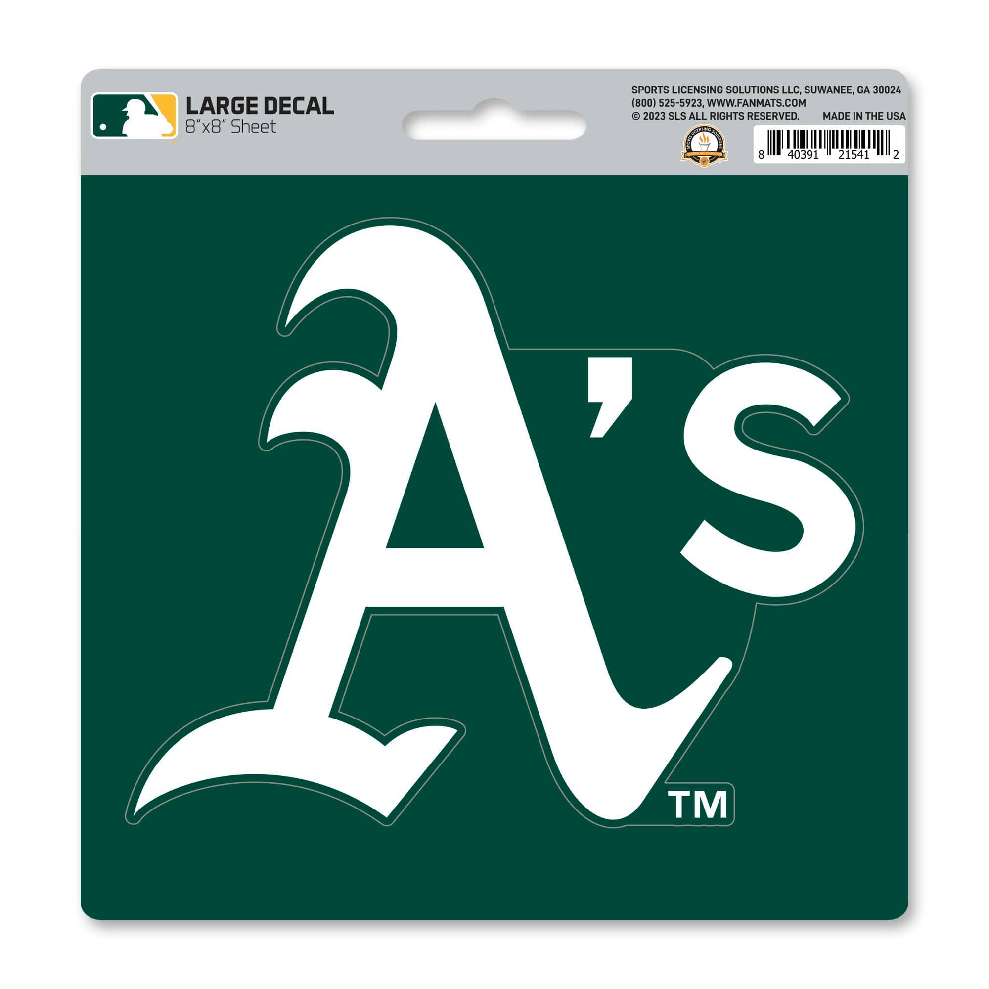 Oakland Athletics Large Decal Sticker - Oakland Athletics