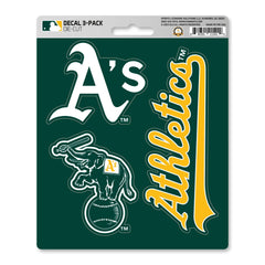 Oakland Athletics 3 Piece Decal Sticker Set - Oakland Athletics