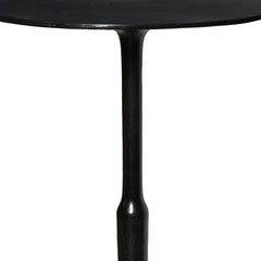 25" Bronze Iron Round End Table