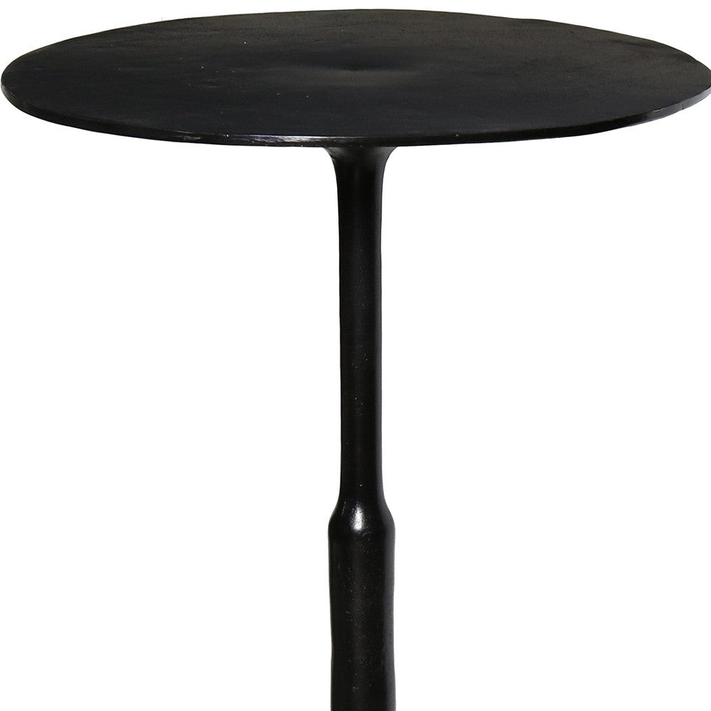 25" Bronze Iron Round End Table