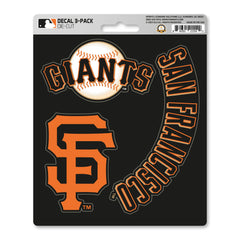 San Francisco Giants 3 Piece Decal Sticker Set