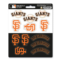 San Francisco Giants 12 Count Mini Decal Sticker Pack