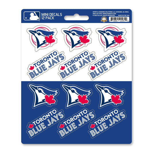 Toronto Blue Jays 12 Count Mini Decal Sticker Pack