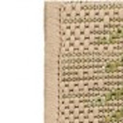 2' X 3' Beige Floral Indoor Outdoor Area Rug