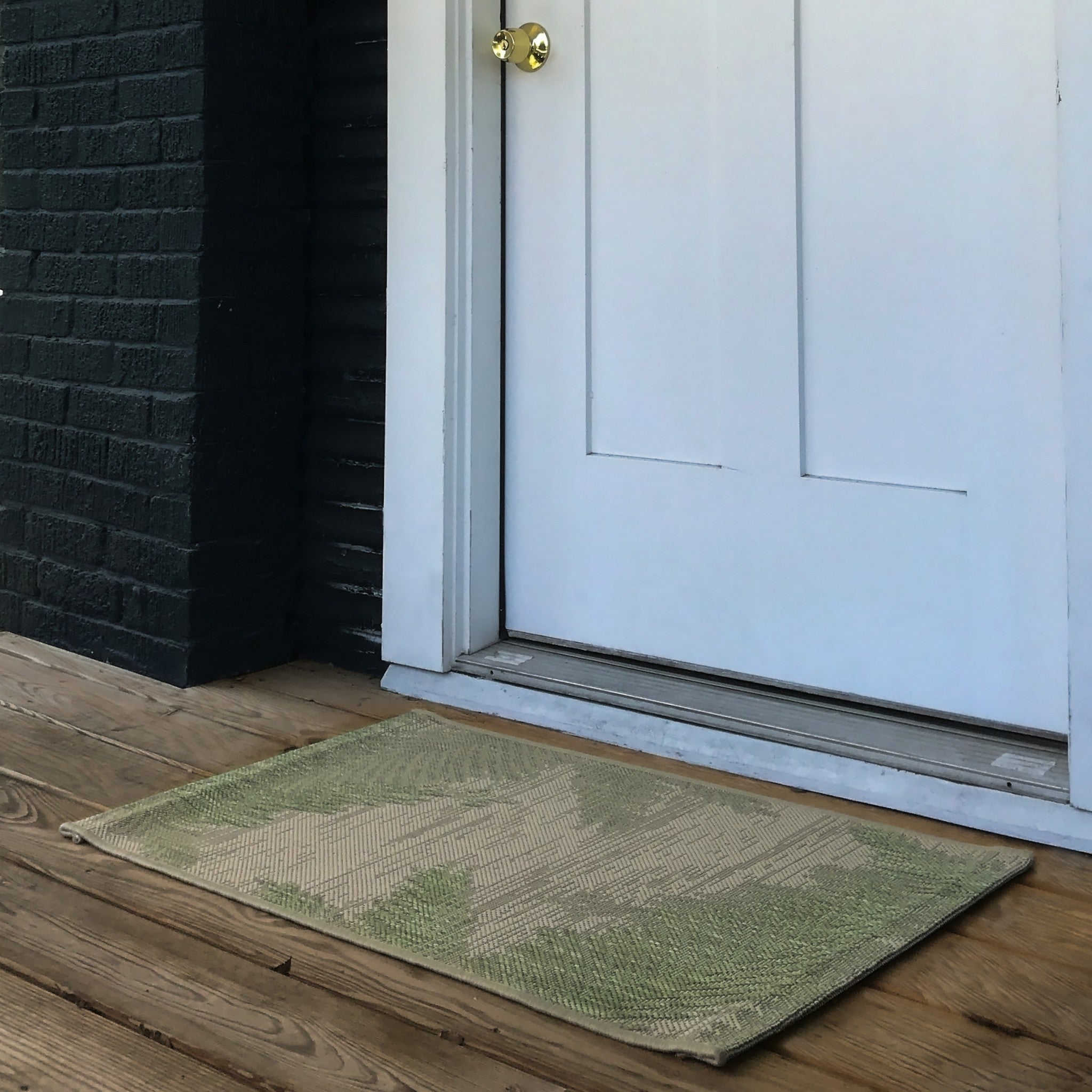 2' X 3' Beige Floral Indoor Outdoor Area Rug