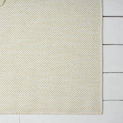 5' X 7' Beige Floral Indoor Outdoor Area Rug