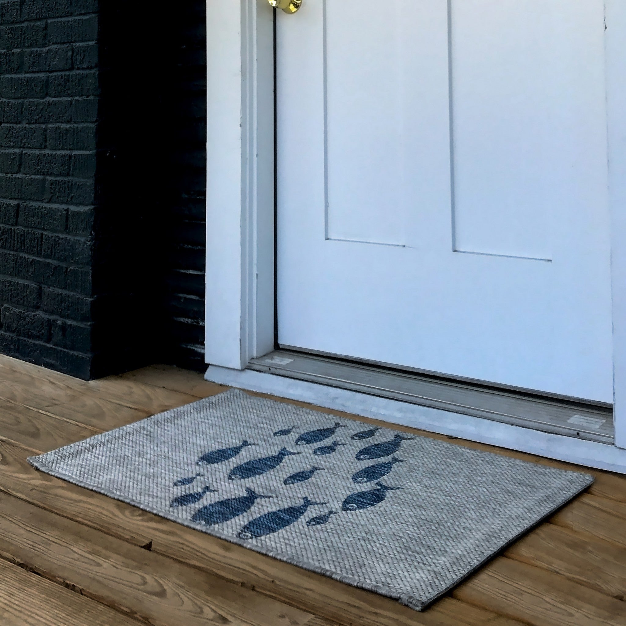 2' X 3' Gray Indoor Outdoor Area Rug