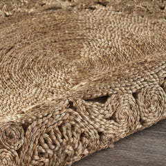 Natural Bloom Boutique Jute Rug - Homeroots