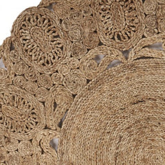 Natural Bloom Boutique Jute Rug - Homeroots