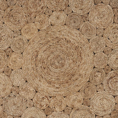 Bursting Medallion Boutique Jute Rug - Homeroots