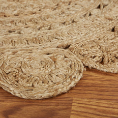 Sunshine Golden Natural Jute Area Rug