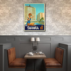 11" X 14" Hotel Sahara C1960S Las Vegas Vintage Travel Poster Wall Art