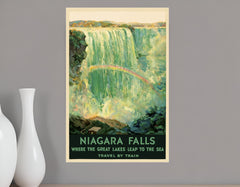 12" X 18" Niagra Falls New York C1920S Vintage Travel Poster Wall Art