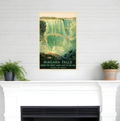 12" X 18" Niagra Falls New York C1920S Vintage Travel Poster Wall Art