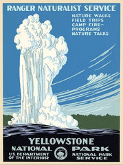 11" x 14" Yellowstone National Park c1938 Vintage Travel Poster Wall Art - Homeroots