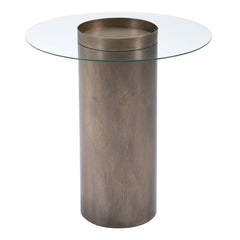 Contemporary Antique Gold End Table