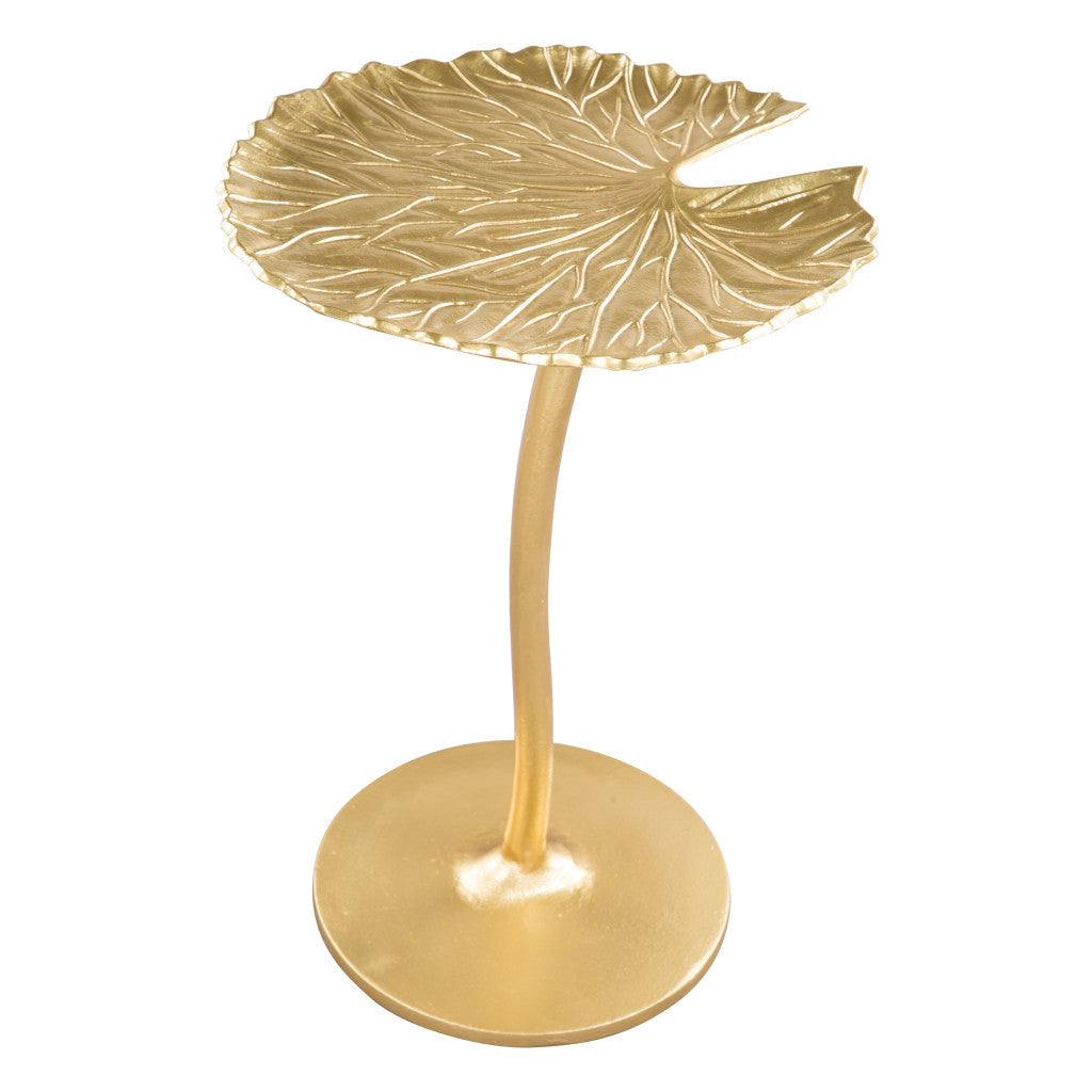 22" Gold Aluminum End Table