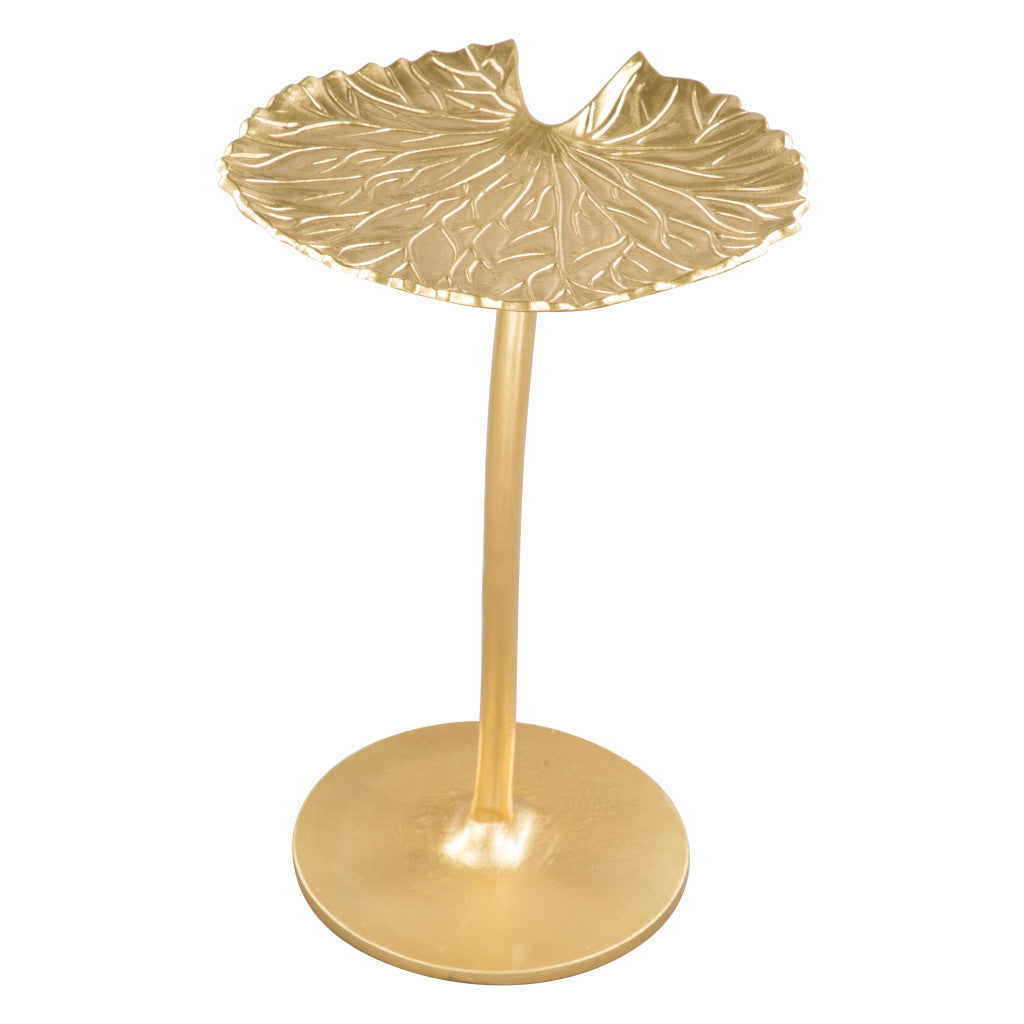 22" Gold Aluminum End Table