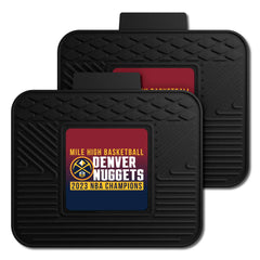 Denver Nuggets 2023 NBA Finals Champions Back Seat Car Utility Mats - 2 Piece Set