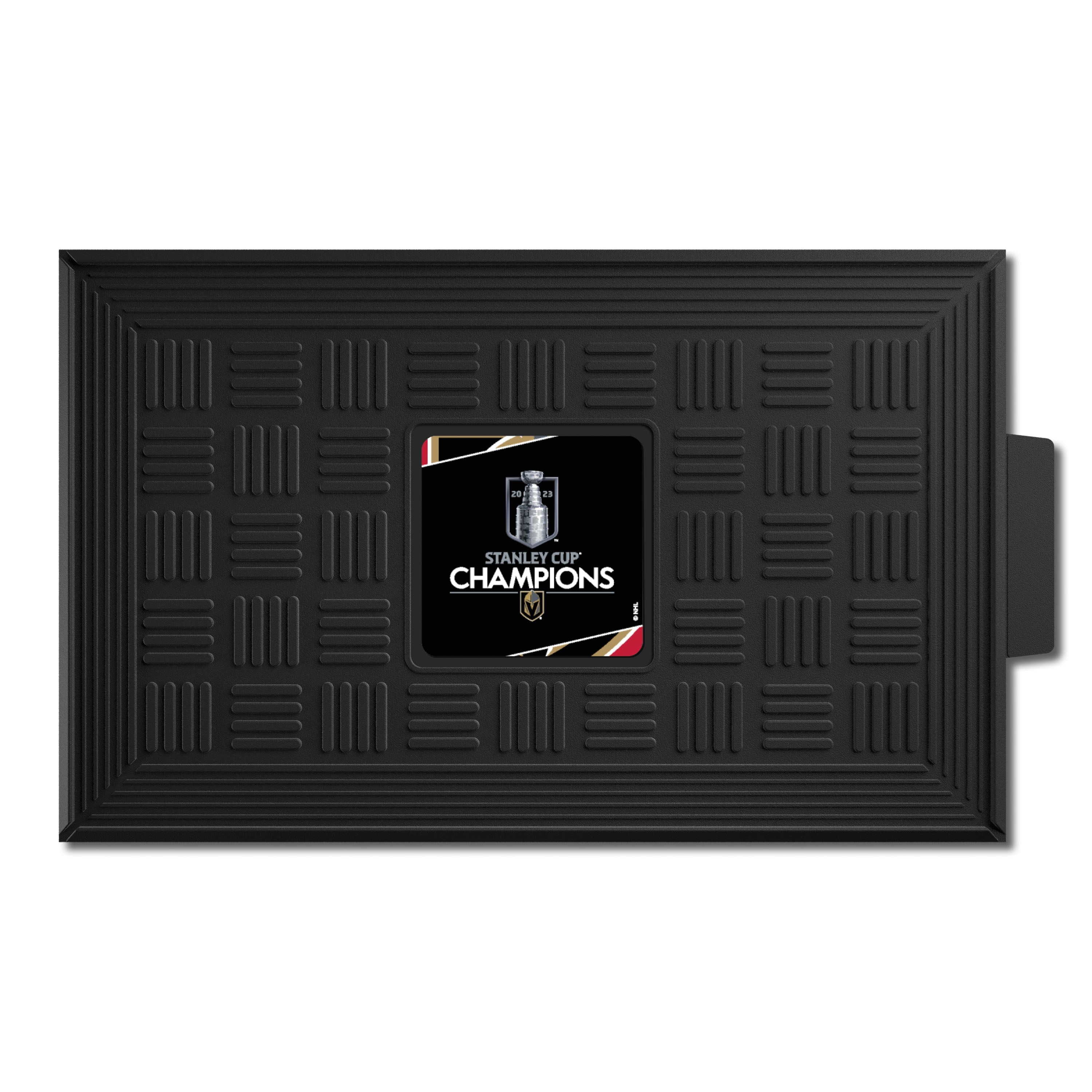 Vegas Golden Knights 2023 Stanley Cup Champions Heavy Duty Vinyl Medallion Door Mat - 19.5in. x 31in.