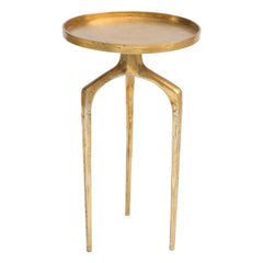 Set Of Two 13" Gold Nested Tables