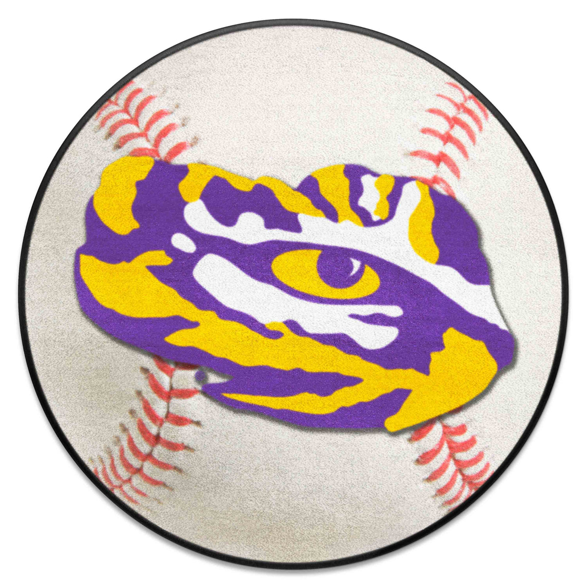 LSU Tigers Baseball Rug - 27in. Diameter