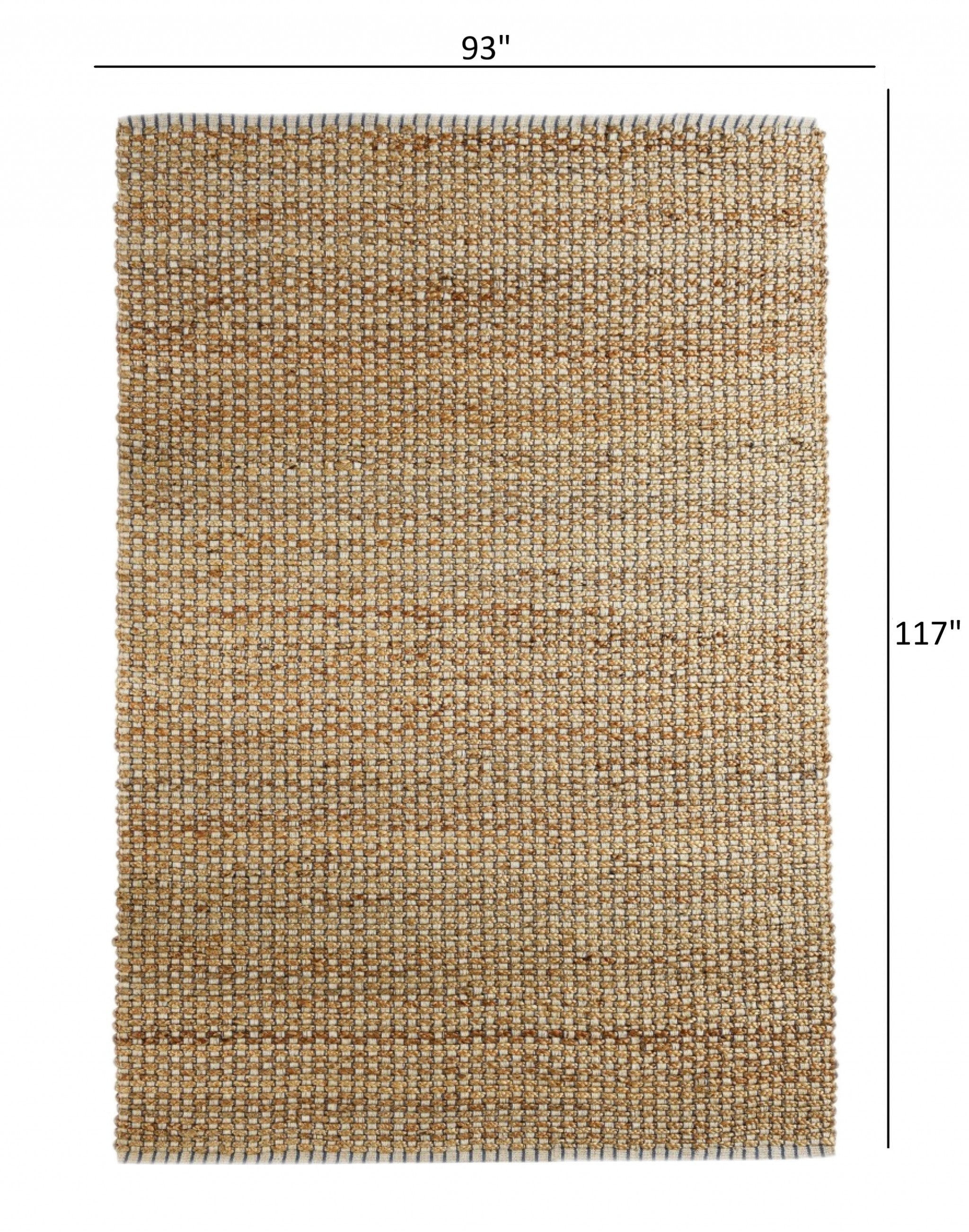 8' X 10' Natural Hand Woven Area Rug