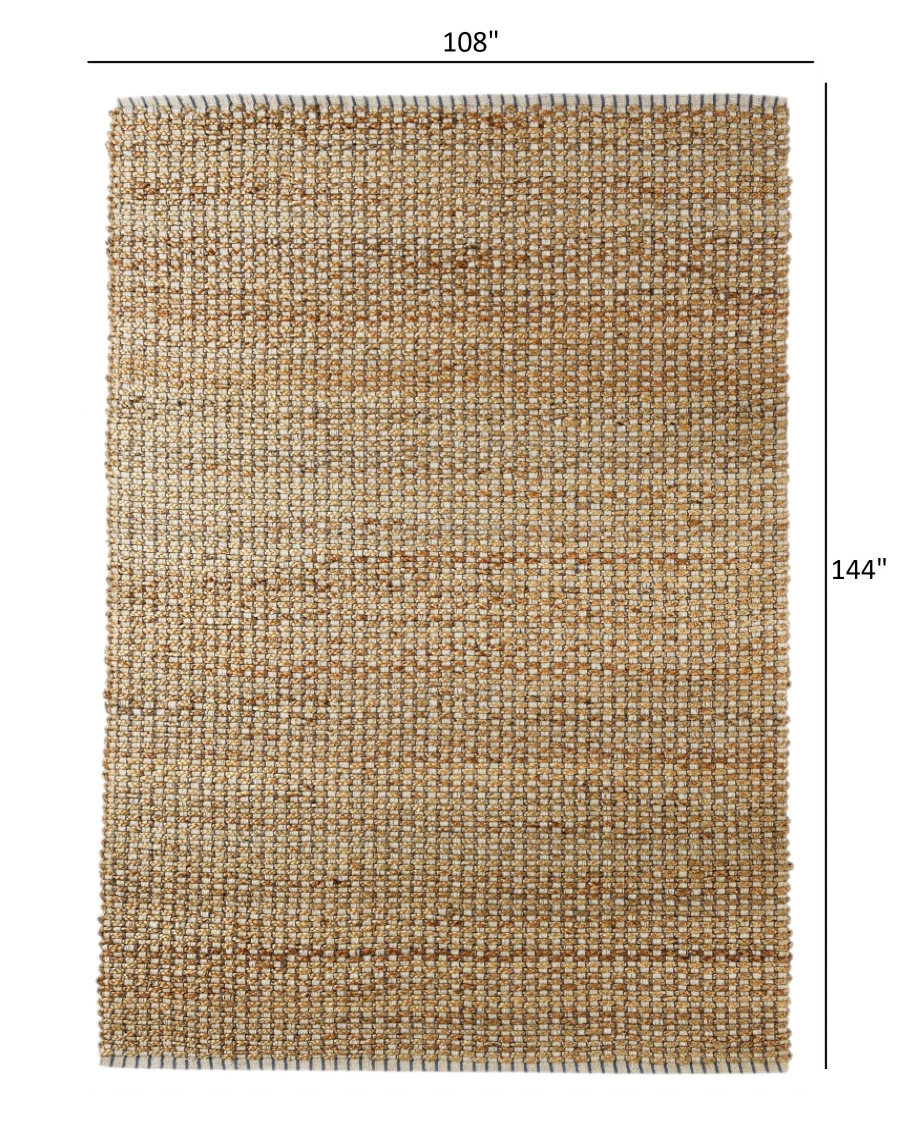 9' X 12' Natural Hand Woven Area Rug