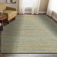 9' X 12' Natural Hand Woven Area Rug