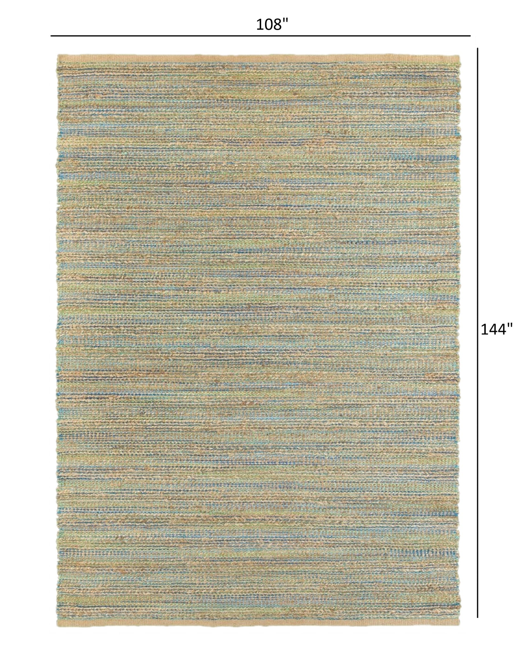 9' X 12' Natural Hand Woven Area Rug