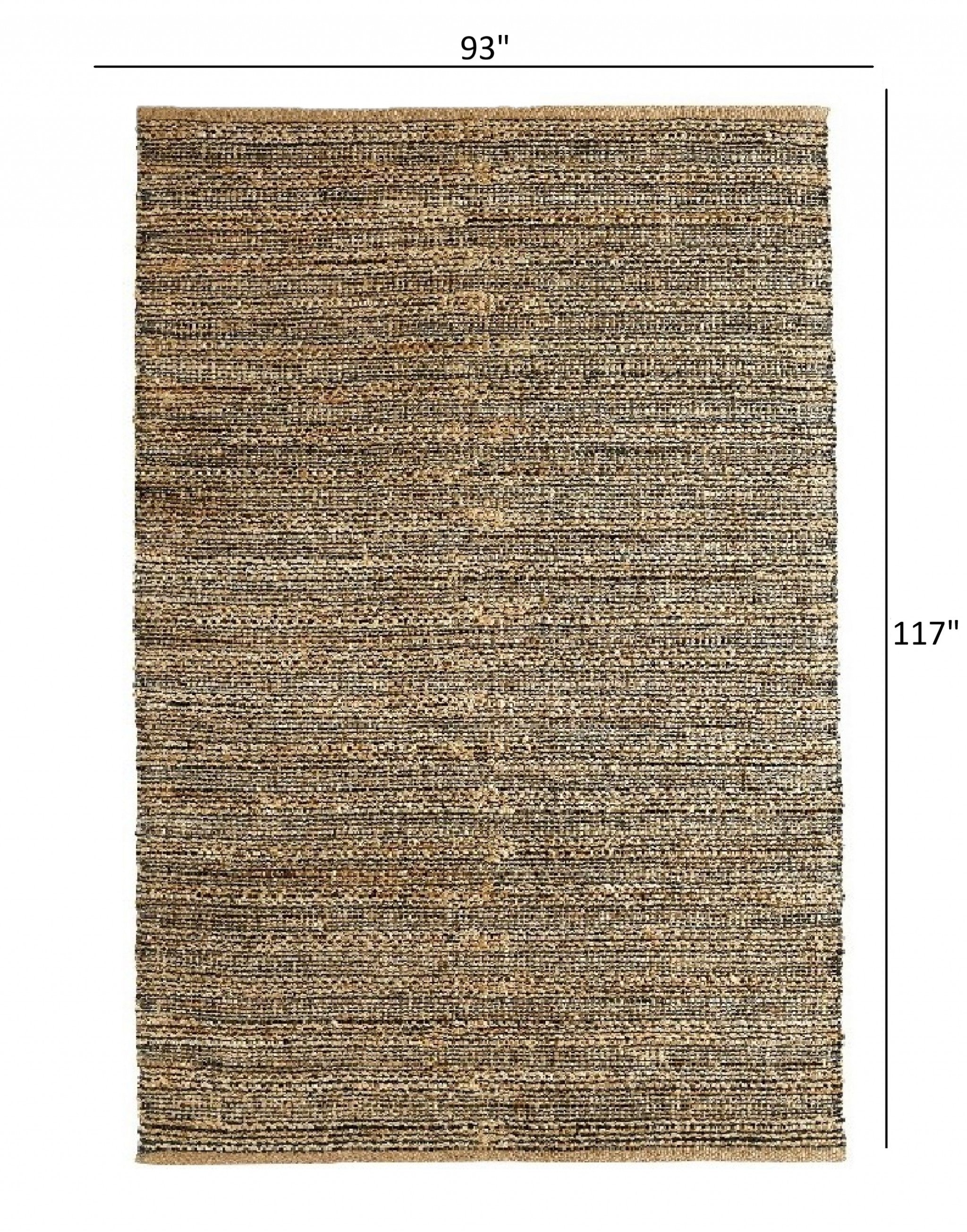 8' X 10' Natural Hand Woven Area Rug