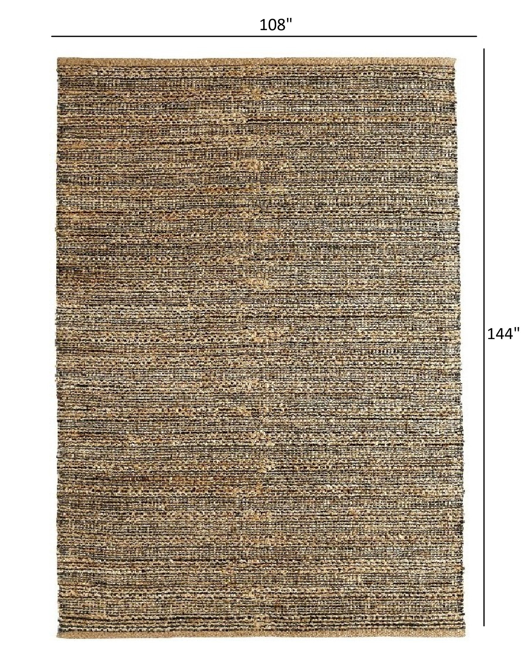 9' X 12' Natural Hand Woven Area Rug