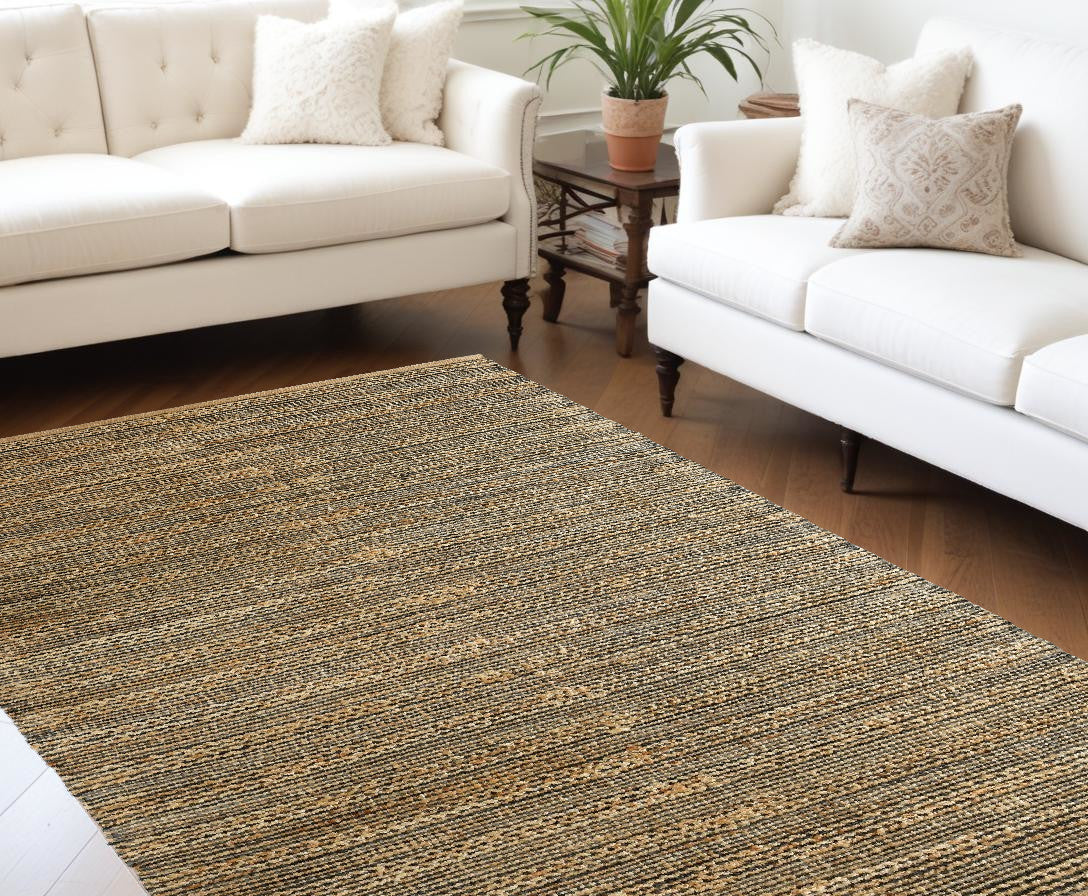 9' X 12' Natural Hand Woven Area Rug