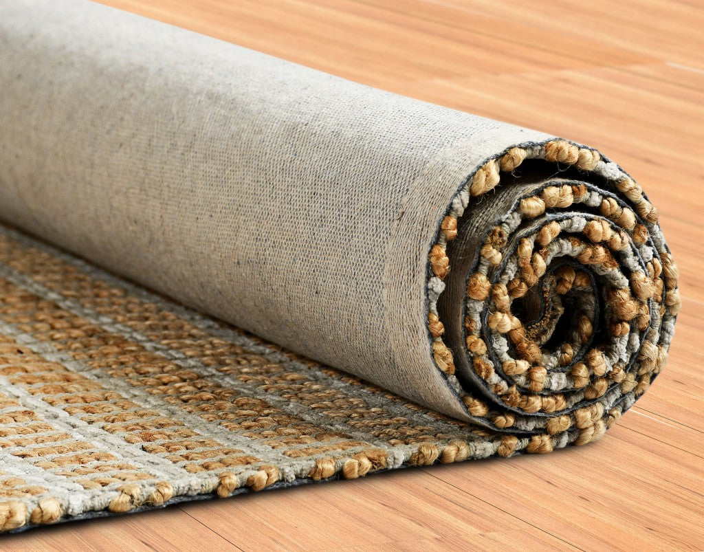 8' X 10' Natural Hand Woven Area Rug