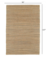 8' X 10' Natural Hand Woven Area Rug