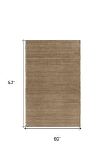 5' X 8' Natural Hand Woven Area Rug